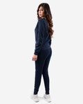 Tuta Givova Donna 104 G/Collo con Paillettes in Felpa - BLU/FUXIA