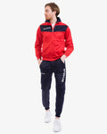 Tuta Givova Visa Triacetato rosso/blu — tuta da rappresentanza per squadra