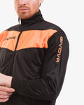 Tuta Givova Visa Fluo Triacetato - NERO/ARANCIO FLUO