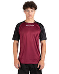 Maglia Givova Shirt Capo Interlock - GRANATA/NERO