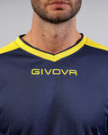 Maglia Givova Shirt Revolution Interlock - BLU/GIALLO