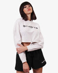 Maglia Givova Shirt Donna Scollo a Barca Manica Lunga - BIANCO