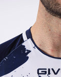 Maglia Givova Shirt Art Interlock M/C - BIANCO/BLU
