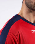Maglia Givova Shirt Revolution Interlock - ROSSO/BLU