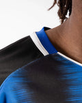 Maglia Givova Shirt Stripe M/C Interlock - NERO/AZZURRO