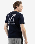 T-Shirt Givova Cotone Cubo - BLU