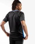 Maglia Givova Shirt Stripe M/C Interlock - NERO/AZZURRO