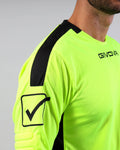 Completo Givova Kit Portiere Hyguana - GIALLO FLUO/NERO